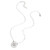 Sterling Silver Plated Necklace with Interlocking Font