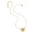 Gold Plated Necklace with Circle Font