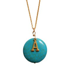 Turquoise 
Initial of your choice