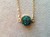 Turquoise Metallic  Druzy Stone