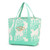 Mint with Coral Classic Monogram