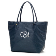 Navy Purse
Classic Monogram Font
White Thread
