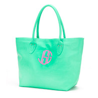 Mint Purse
Circle Monogram
Hot Pink Thread