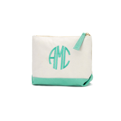 Mint Cosmetic Bag
Circle Monogram Font
Mint Thread