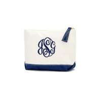 Navy Cosmetic Bag
Master Circle Monogram Font
Navy Thread