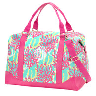 Hot PInk, Mint and Yellow Coral Reef Design