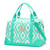 Mint Ikat Weekender Bag
Stacked Monogram Font
Coral Thread