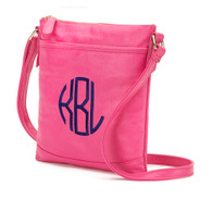 Hot Pink Crossbody Purse
Circle Monogram
Navy Thread
