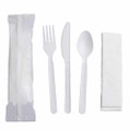Wrapped Meal Kits 4pcs. (Fork, Knife, Spoon, Napkin) 500/case