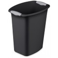 Wastebasket 12 Quart  Black/White