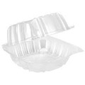 Dart Plastic Clear Hinged Containers 6"x6" 500/case