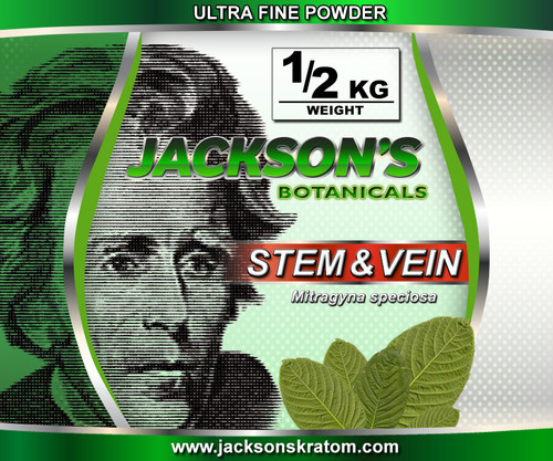 Once again Jackson's is offering the lowest price anywhere for stem & vein Ultra Fine powder.  Our stem & vein is freshly milled each day! 

Remember... Just like everything else Jackson's Kratom offers, standard SHIPPING IS FREE!