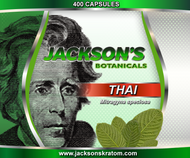 Jackson's is pleased to bring you our White Vein Thai Capsules.   Buying a bulk bag of 400 capsules is the same price as buying 3 bottles of 100 capsules but, when you purchase a bag of 400 fresh capsules you're getting 100 more for FREE!  Each capsule contains approximately 600mg of freshly milled Thai powder