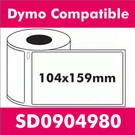 Compatible Dymo SD0904980 XL Shipping Label (16 rolls)