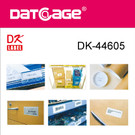 Compatible Brother DK-44605 Yellow Continious Removable Paper Tape (2 rolls)