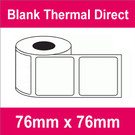 76mm x 76mm Premium Blank Thermal Direct Label (16 rolls)