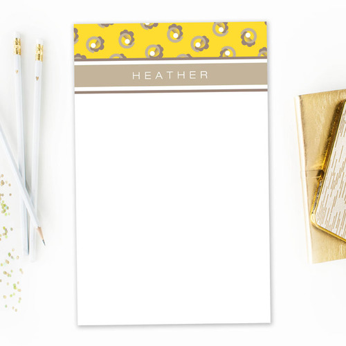 Beautiful Chunky Notepad for Teacher | Small Swirls