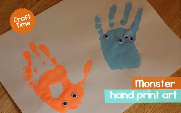 DIY Hand Print Art - Spark and Spark