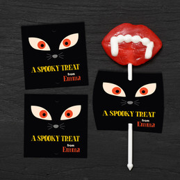 Spooky Cat Lollipop Cards