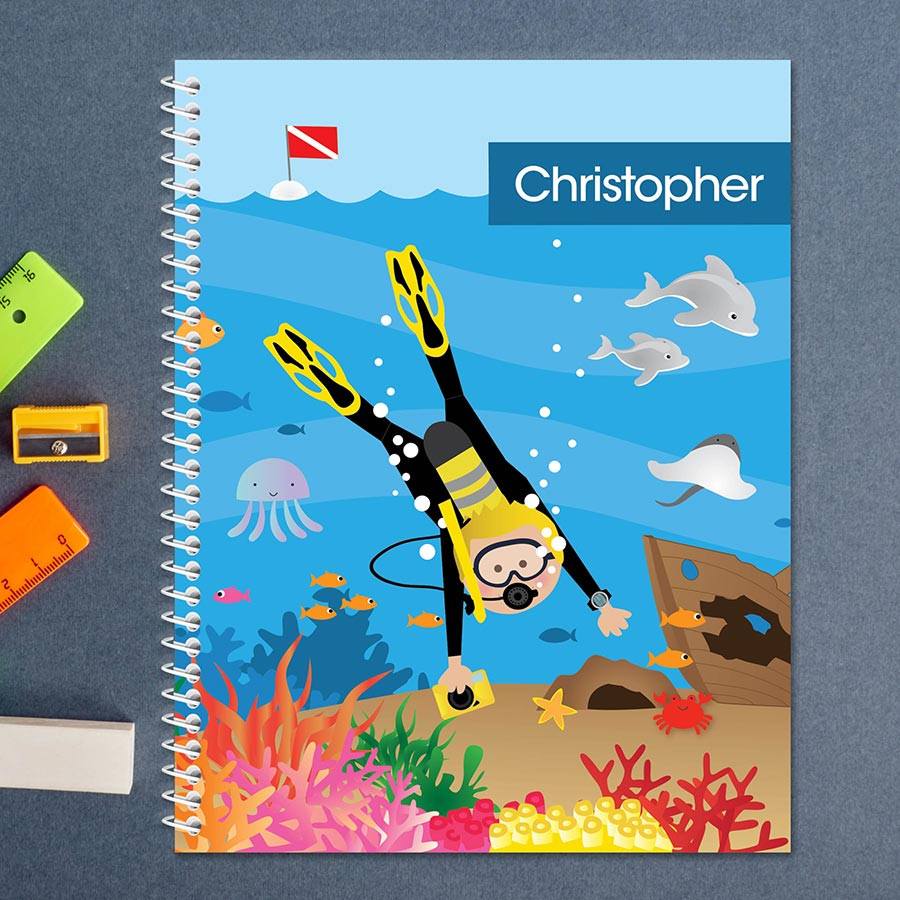 Under the Sea Boy Kids Notebook