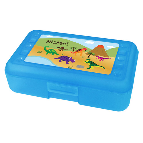 Dinosaur in the Jungle Personalized Pencil Box