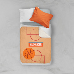 Basketball Fan Sherpa Blanket
