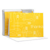 Beautiful Blank Notecard | Delicious Thanks Yellow