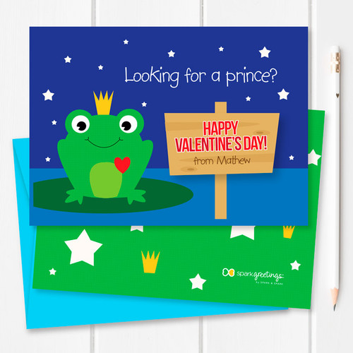 Cute Kids Valentines Cards | Are You My Prince