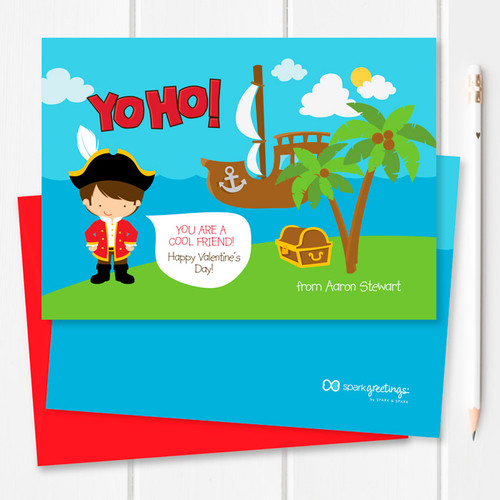Cute Valentines Cards For Kids | Yo Ho It's Valentine's Day