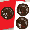 A Modern Valentine Custom Stickers