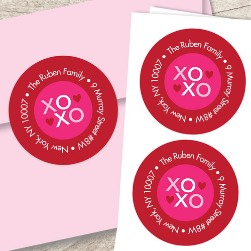 Xoxo Be My Valentine Address Labels