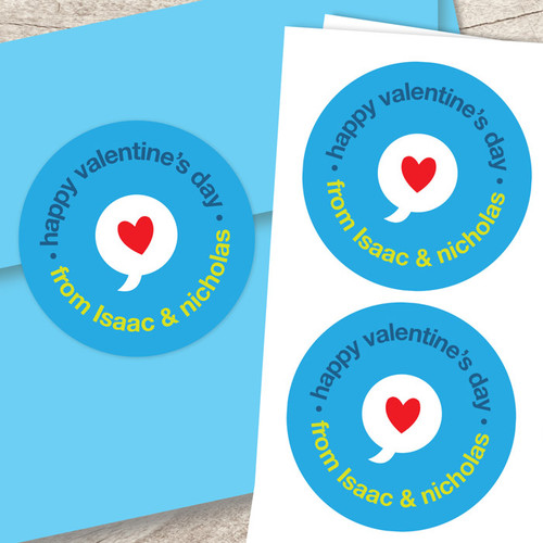 A Cool Valentine Day Custom Stickers