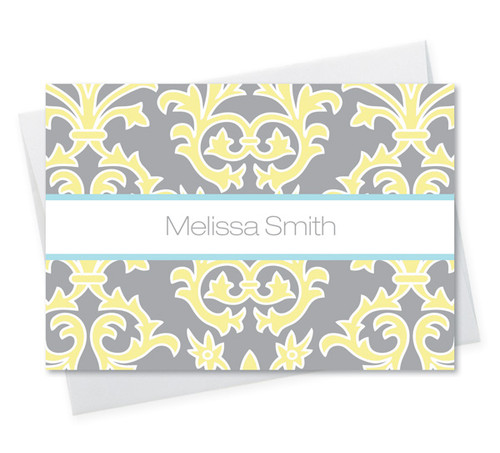 Beautiful Custom Note Cards Folded | Yellow Victorian Ways