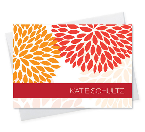 Cute 4 By 6 Notecard | Red And Bold