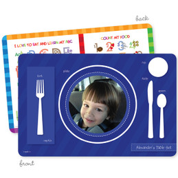 My own boy table set navy blue Kids Placemat