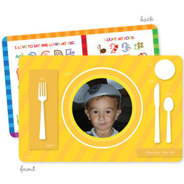 My own boy table set yellow Kids Placemat