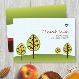 Personalized Jewish New Year Cards | Pomegranate Valley