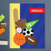 multiple sports personalized notebook for kids