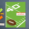 football field personalized notebook for kids