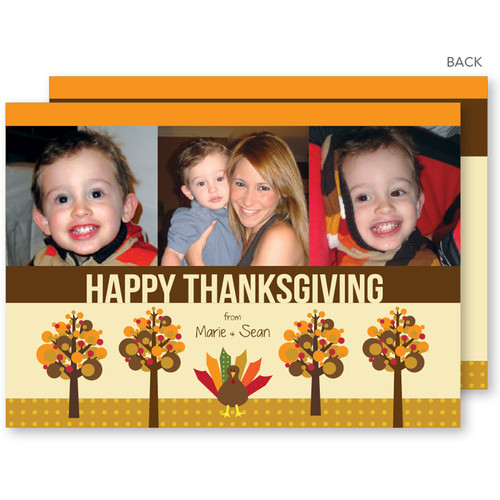Happy Thanksgiving Cards | Turkey And Trees