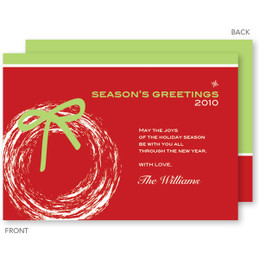 christmas cards online personalized | Modern Winter Wreath Christmas Cards by Spark & Spark