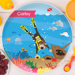 Under The Sea Girl Kids Plates