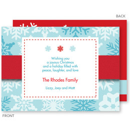 christmas cards | Falling Icy Snowflakes Christmas Cards by Spark & Spark