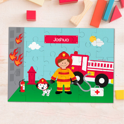 Call a Firefighter Personalized Puzzles