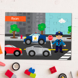 Police on Duty Personalized Puzzles
