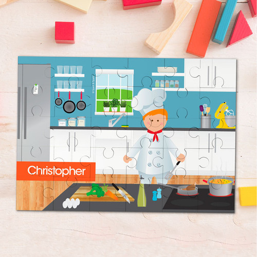 A Chef's Taste Boy Personalized Puzzles