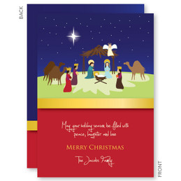 personalised christmas cards | Welcome Baby Jesus Christmas Cards by Spark & Spark