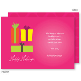 Custom Holiday Cards | Xmas Gifts Pink Christmas Cards by Spark & Spark