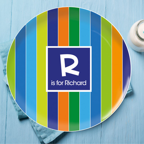 Bold Stripes Personalized Dishes