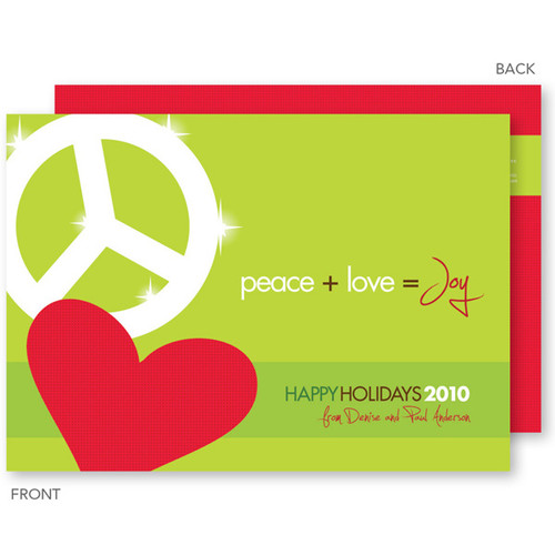 christmas cards online personalized | Peace, Love & Joy Christmas Cards by Spark & Spark